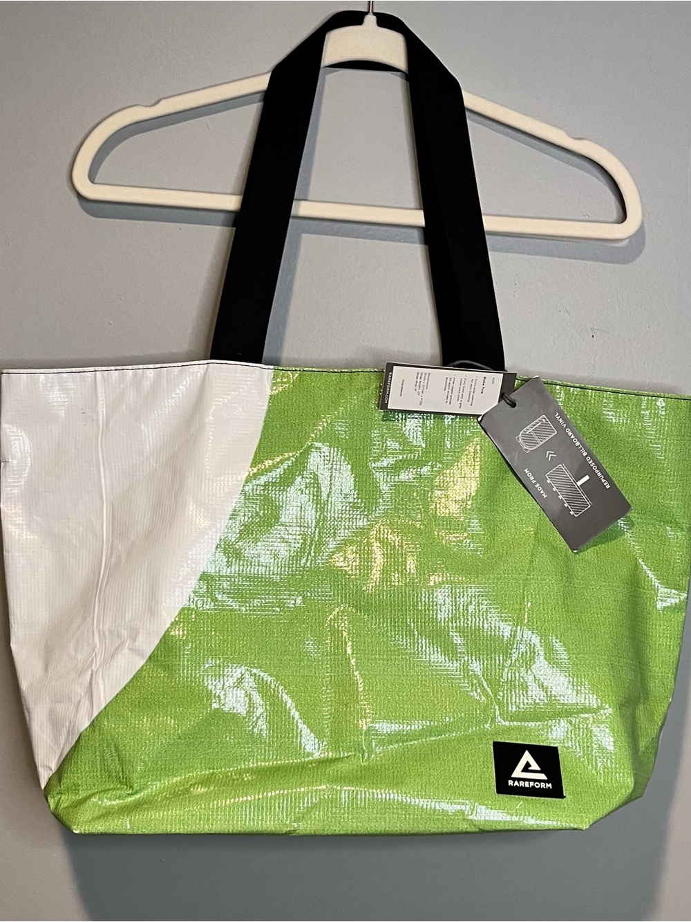 NWT Rareform Blake Unique Tote Recycled Billboard Large 15x22x7 READ